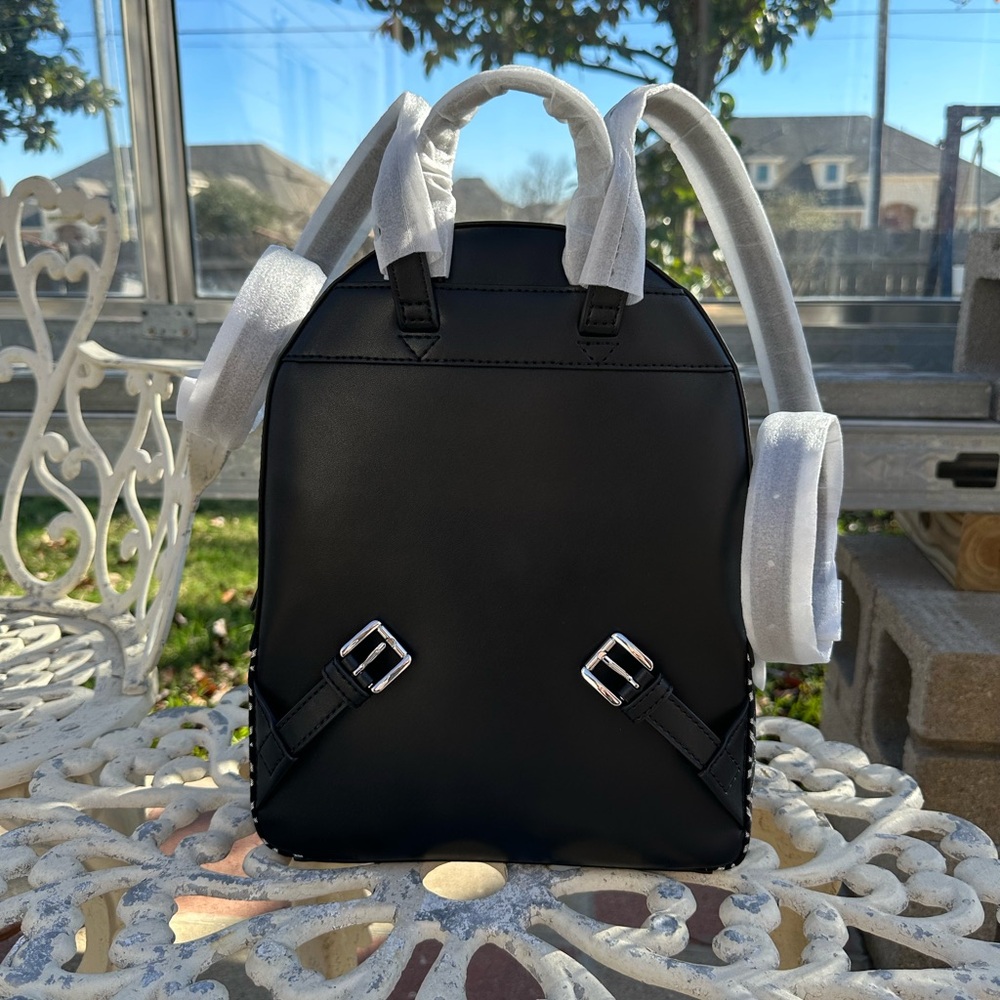 Michael Kors Black and silver Patterned Backpack and wallet - Picture 8 of 12